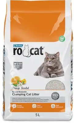 Купить ro cat комкующийся наполнитель для кошек без пыли с ароматом апельсина, пакет
