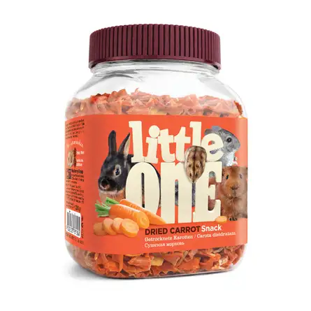 Купить little one сушеная морковь - лакомство для всех видов грызунов