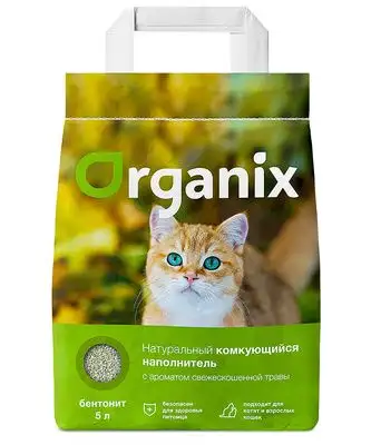 Купить organix наполнители для кошек комкующийся с ароматом свежескошенной травы