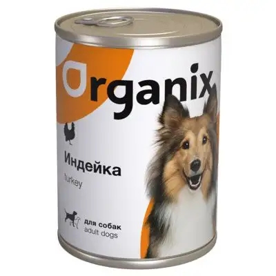 Купить organix консервы с индейкой для взрослых собак (банка)