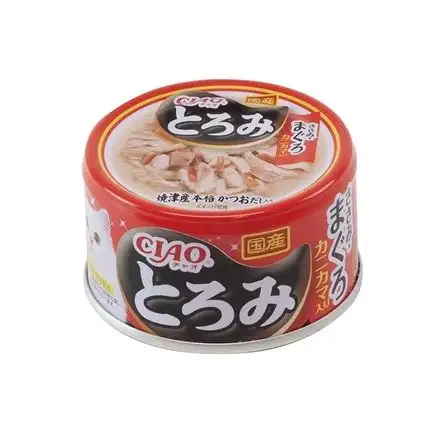 Купить inaba Тороми консервы для взрослых кошек куриное филе и тунец магуро с сурими в бульоне