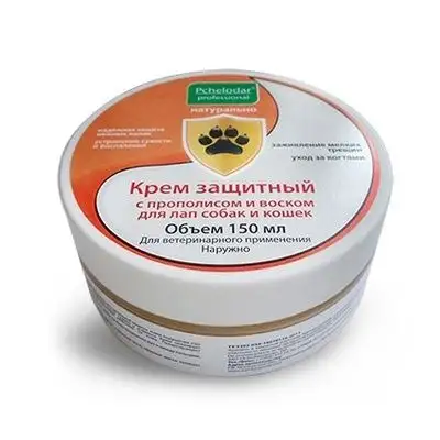 Купить pchelodar крем защитный с прополисом и воском для лап собак и кошек