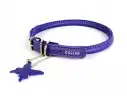Купить СКИДКА collar ошейник круглый для длинношерстых собак (фиолетовый)