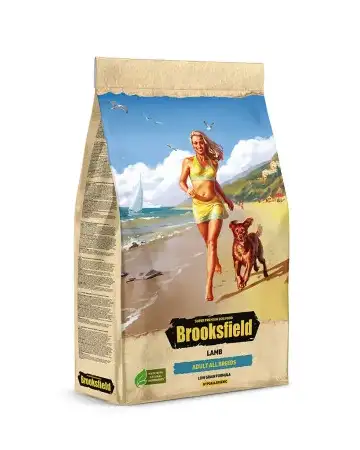 Купить brooksfield low grain adult dog all breeds lamb сухой корм для взрослых собак с ягненком и рисом