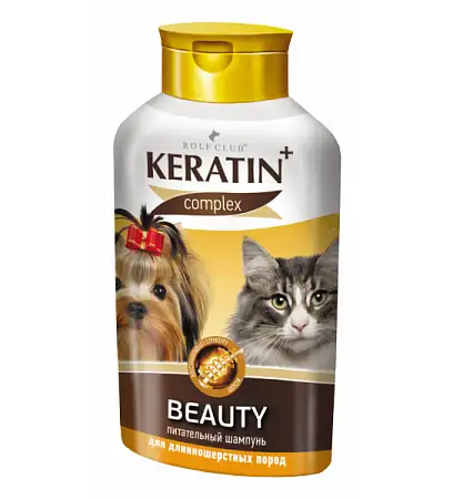 Купить rolf club Шампунь keratin+ beauty для длинношерстных кошек и собак