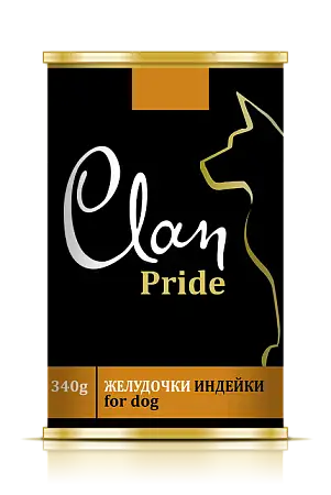 Купить clan pride консервы для собак Желудочки индейки