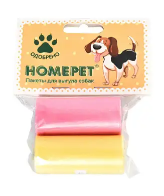 Homepet гигиенические пакеты для выгула собак