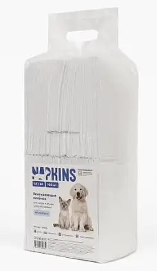 Napkins Clean Expert впитывающие пелёнки для собак и кошек на липучках