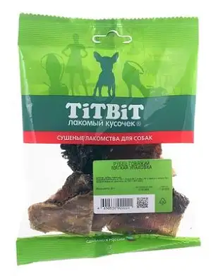TiTBiT лакомство для собак рубец говяжий - мягкая упаковка