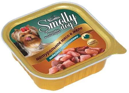 Купить Зоогурман влажный корм для собак "smolly dog" индейка с потрошками (ламистер)