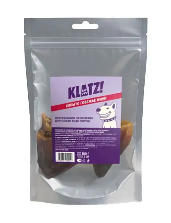 Купить klatz! лакомство для взрослых собак всех пород "Копыто говяжье" мини