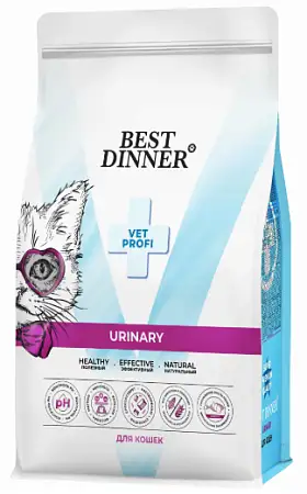 Купить best dinner vet profi urinary сухой корм для взрослых кошек при мочекаменной болезни
